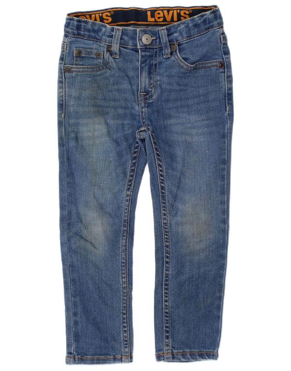 Levi's Boys 510 Skinny Jeans 2-3 år W22 L16 blå bomuld