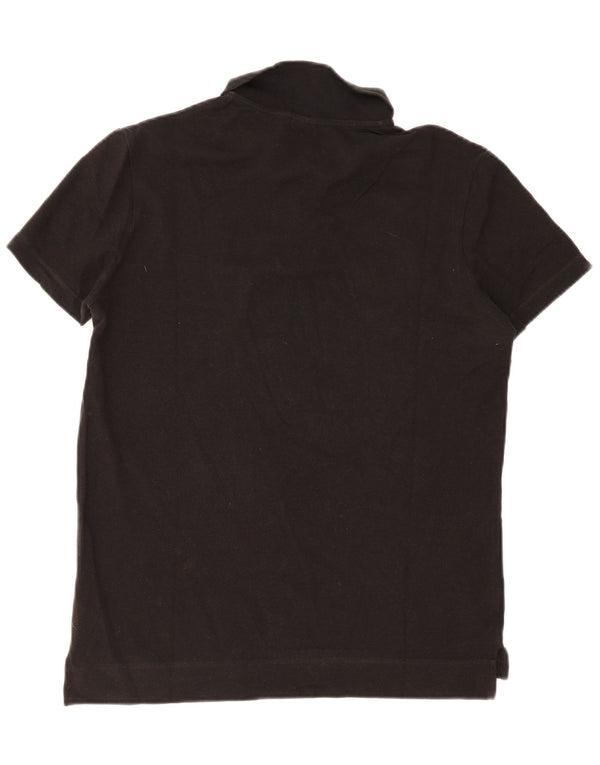 Calvin Klein Herre Polo Shirt IT 48 Medium Sort Bomuld