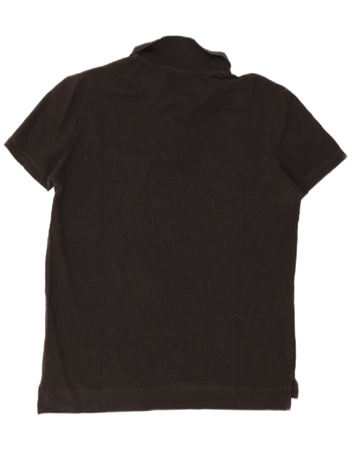 Calvin Klein Herre Polo Shirt IT 48 Medium Sort Bomuld