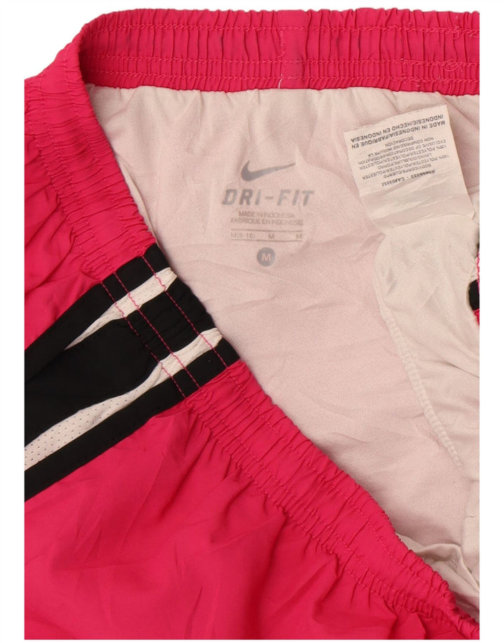 Nike Dame Dri Fit sportsshorts US 8/10 Medium Pink Colourblock Polyester