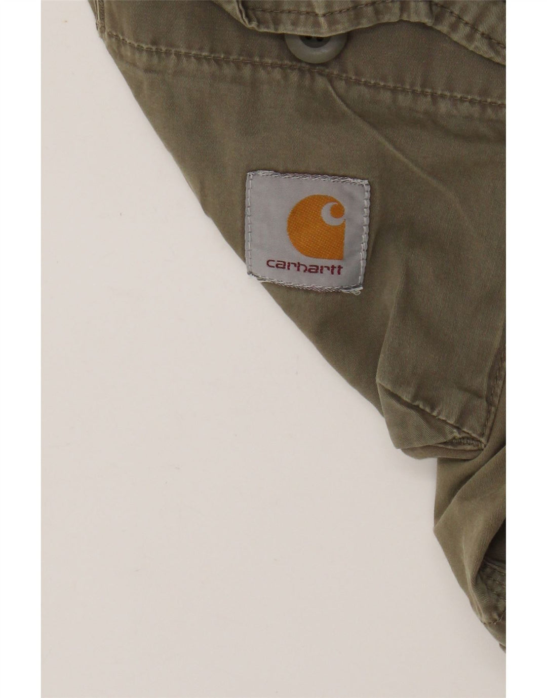 CARHARTT Herre Cargo Shorts W30 Medium Khaki Bomuld