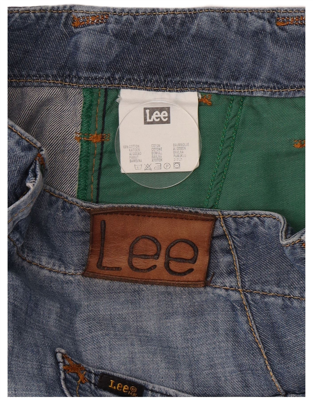 Lee Dame Key West Capri Jeans W29 L21 Blå Bomuld