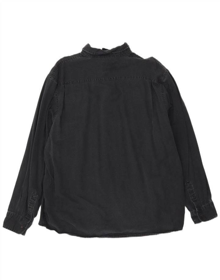 Wrangler herreskjorte 2XL marineblå bomuld