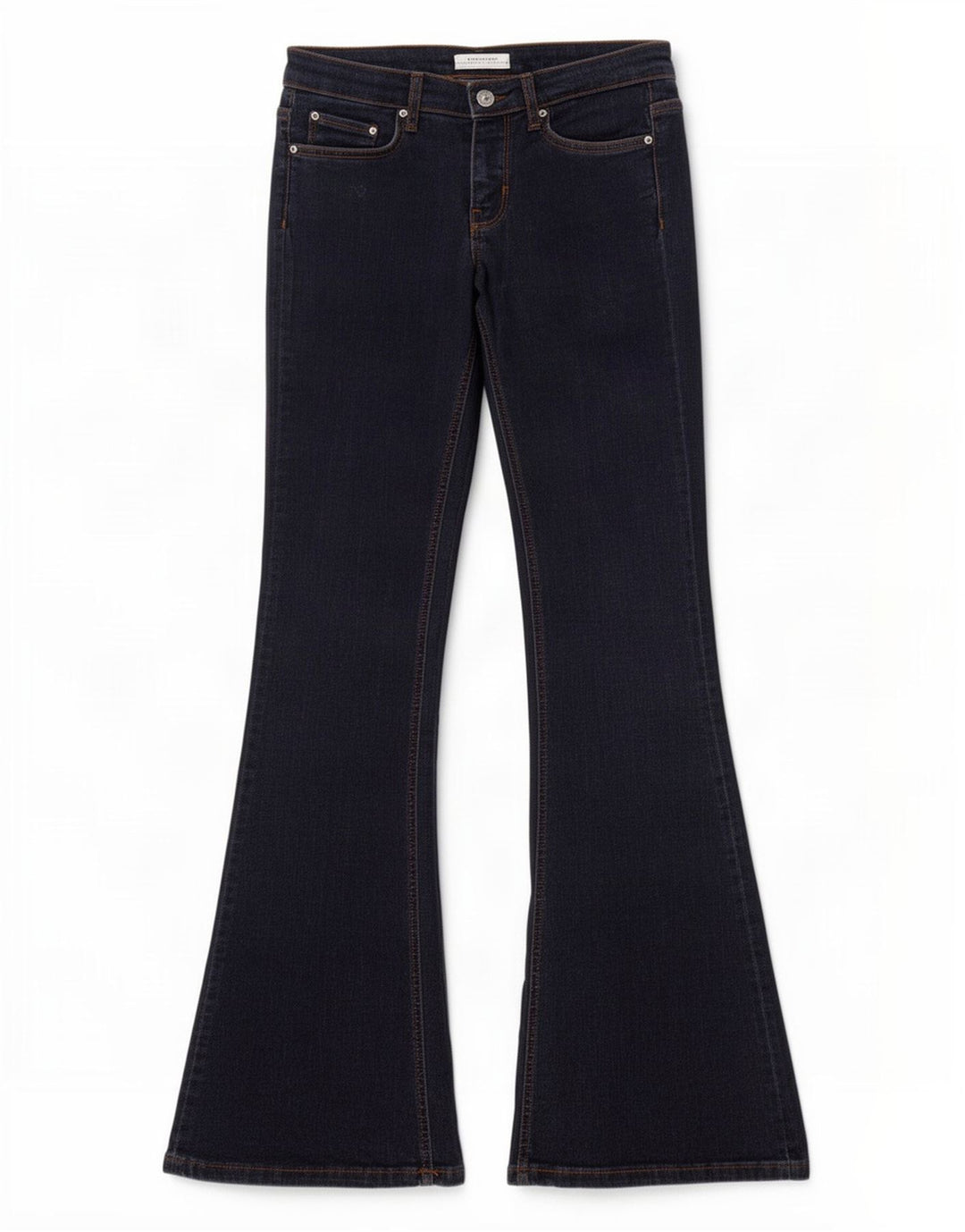 Zara Dame Flared Jeans EU 38 Small W28 L34 Navy Blue