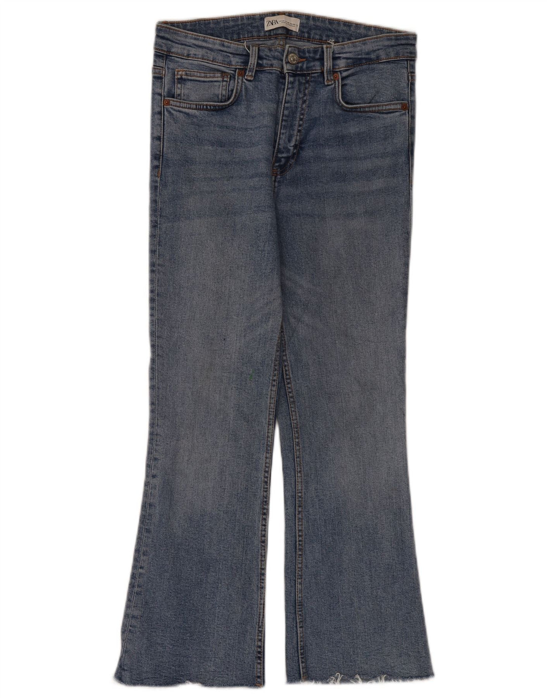 Zara Dame Bootcut Jeans EU 40 Medium W30 L28 Blå Bomuld