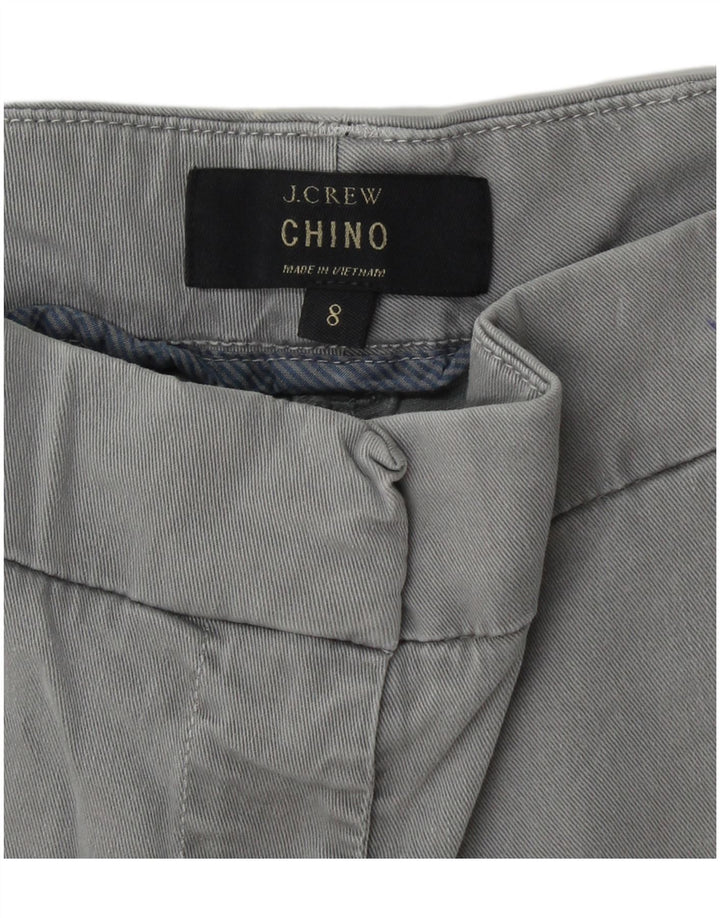 J. CREW Chino Shorts til kvinder US 8 Medium W30 Grå Bomuld