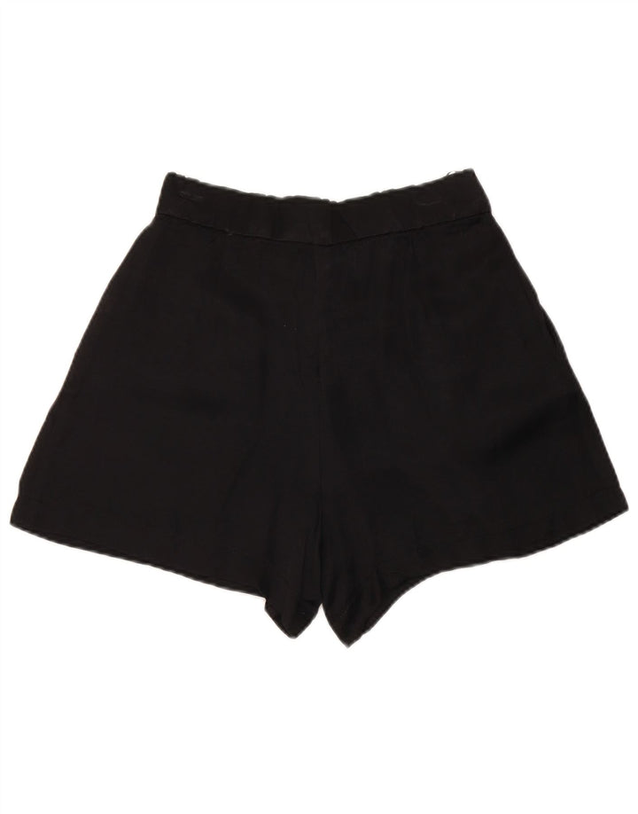 ZARA Pegged Chino Shorts til kvinder XS W24 Sort Modal