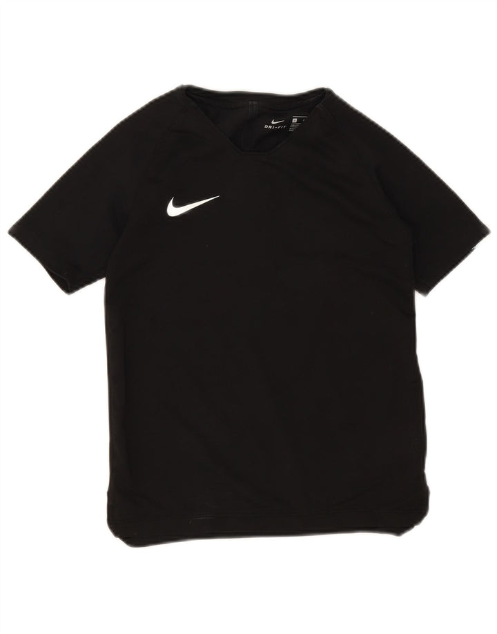 Nike Boys Dri Fit T-Shirt Top 8-9 år Lille sort Colourblock Polyester