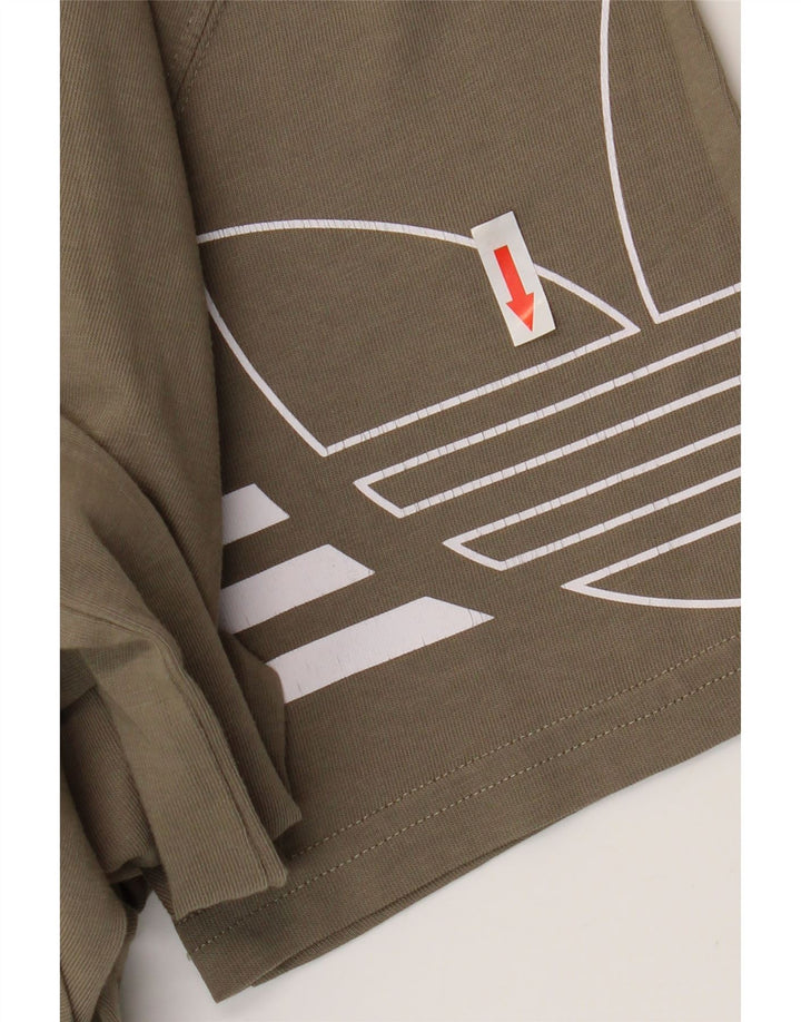 Adidas grafisk t-shirt til mænd, medium Khaki Bomuld