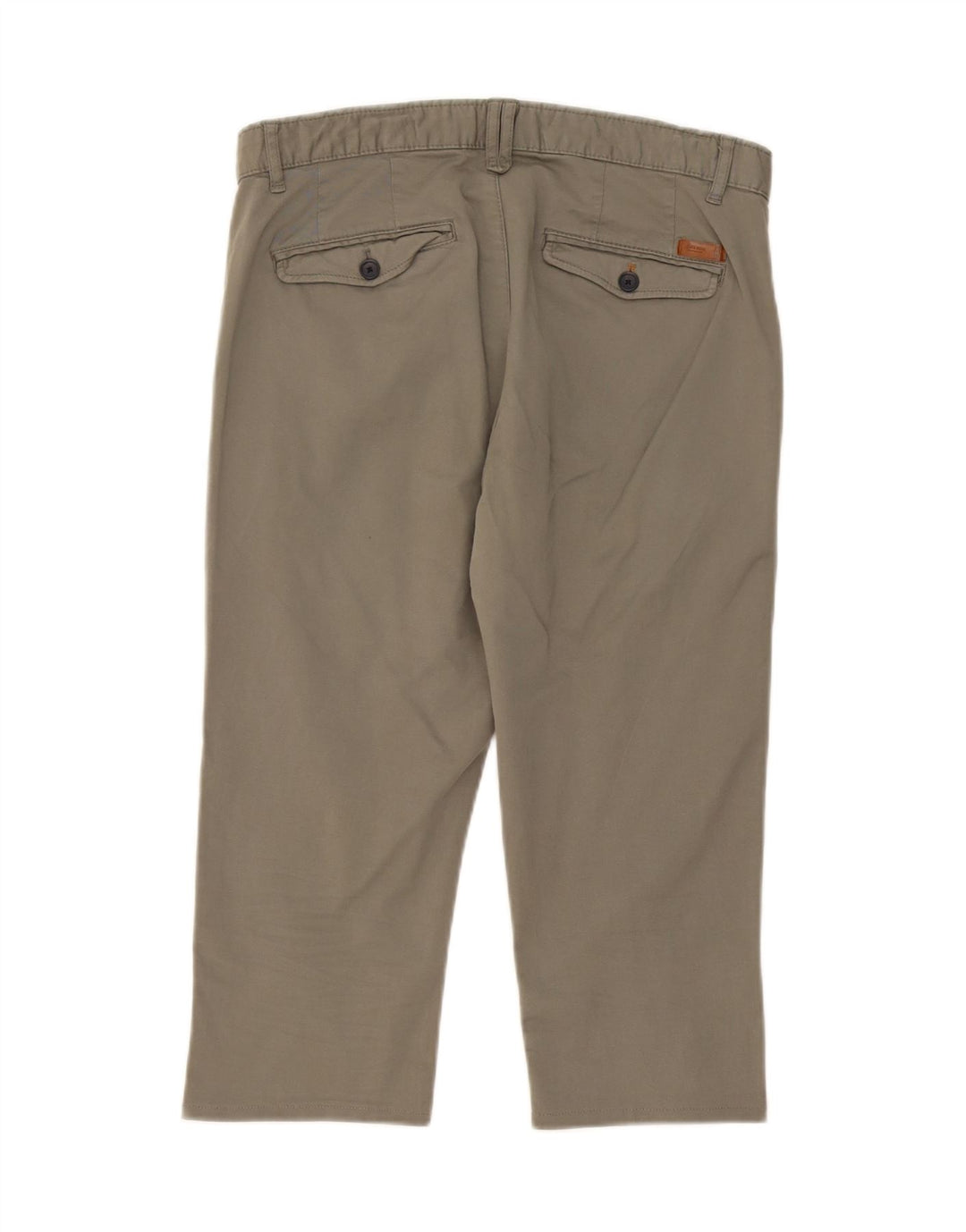 ZARA Mens Straight Capri Trousers W31 L20 Khaki Vintage Zara and Second-Hand Zara from Messina Hembry 