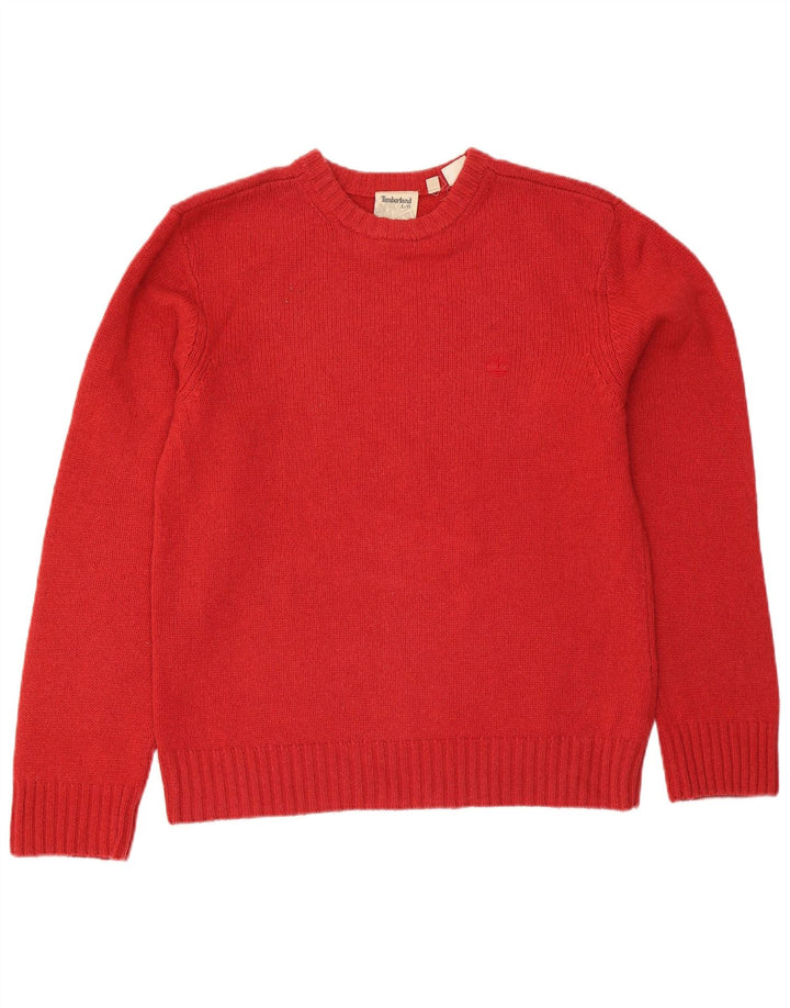 Timberland Herre Crew Neck trøje Sweater Stor rød uld
