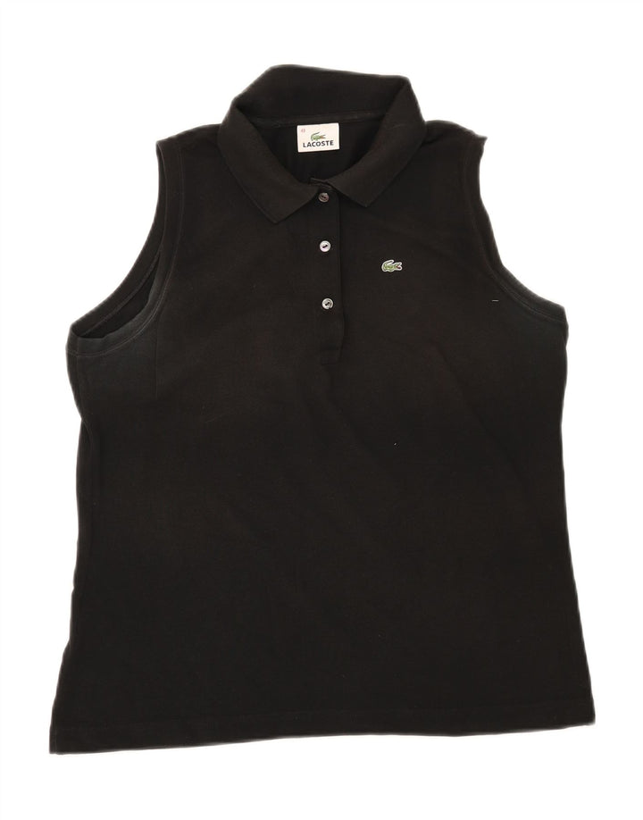 Lacoste ærmeløs poloshirt til kvinder Størrelse 48 XL Sort