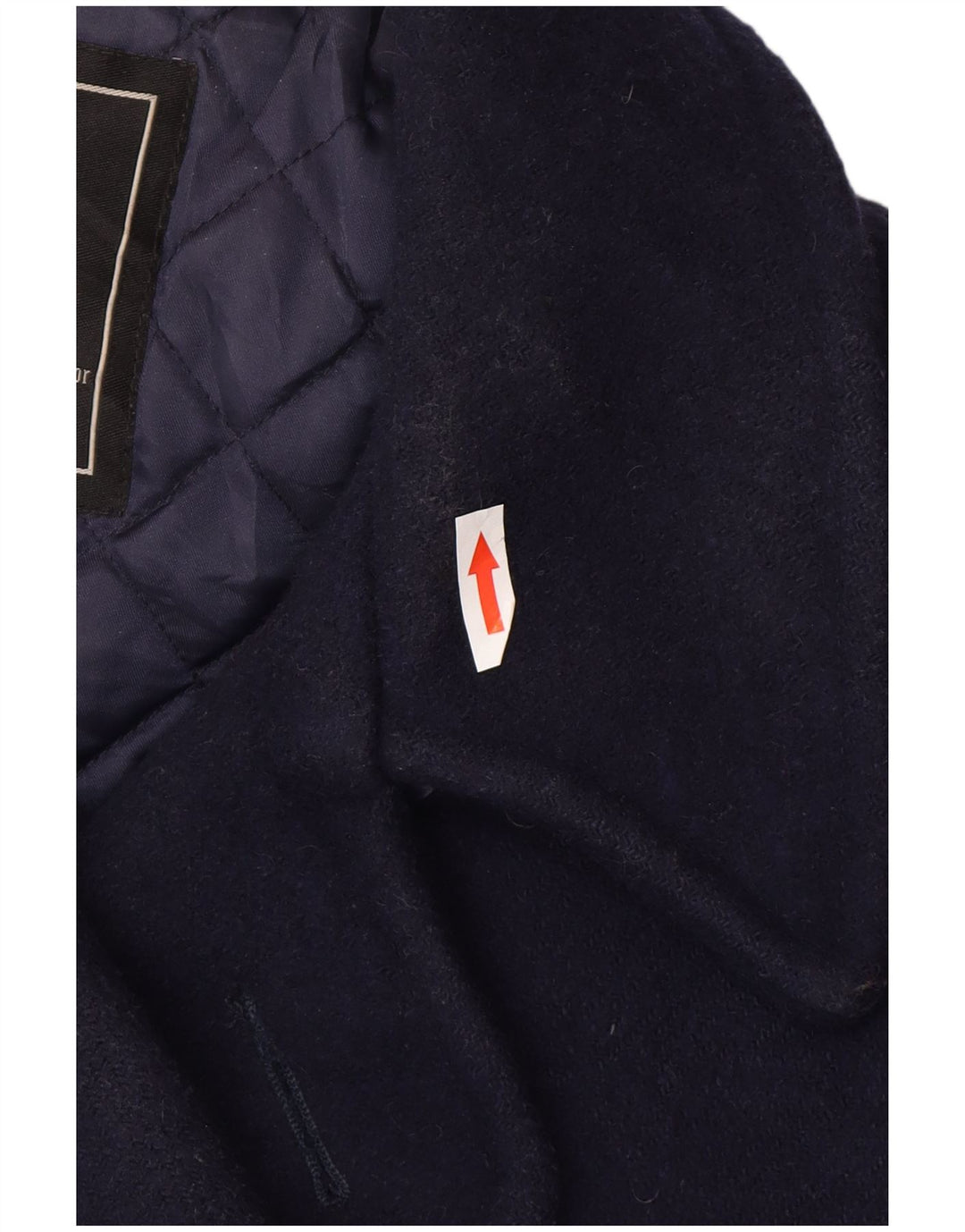 Alpha Industries Dame Oversized Pea Coat UK 10 Small Navy Blue Wool