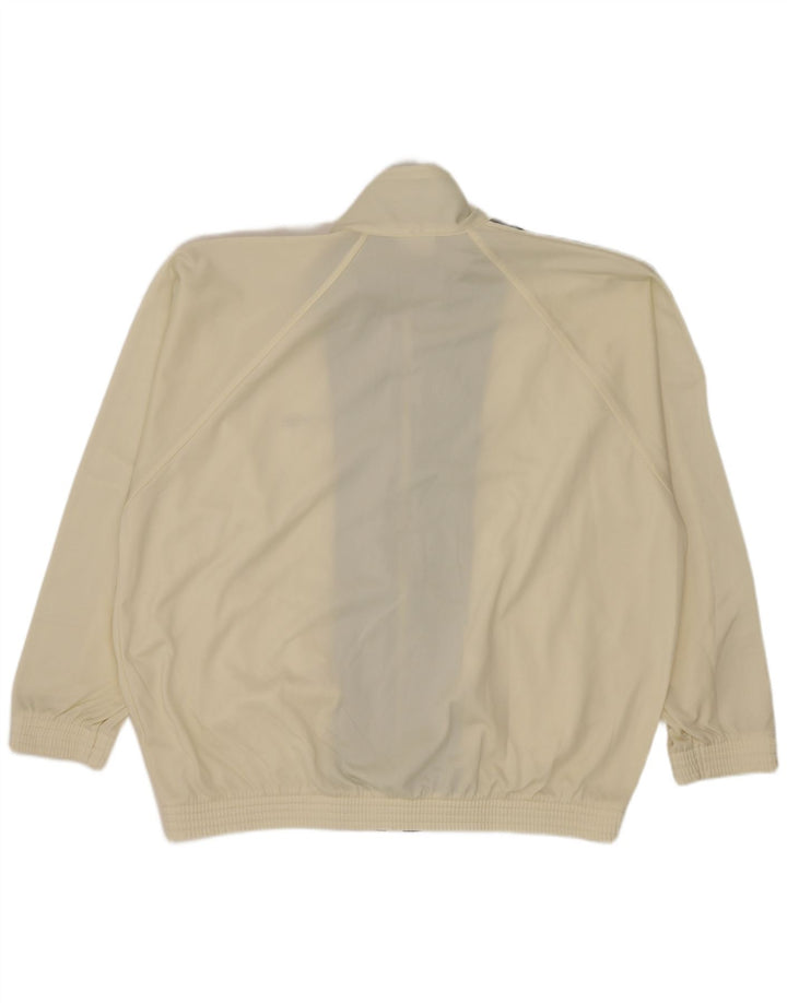 Champion Herre grafisk træningsdragt Topjakke Large Off White Colourblock