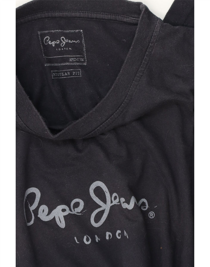 PEPE Jeans Herre Regular Fit Grafisk Top Langærmet Medium Navy Blue