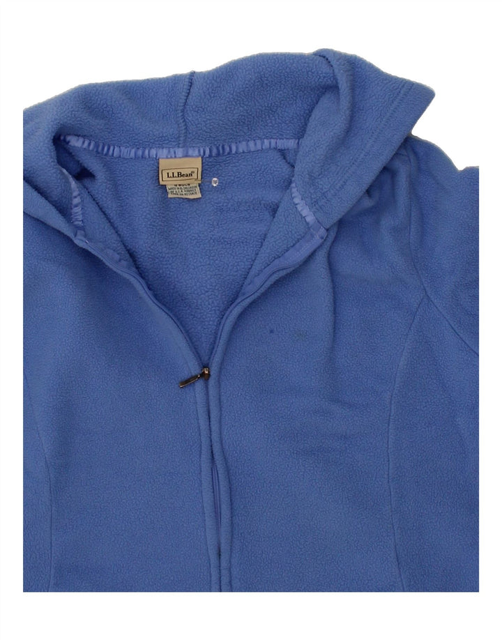 L.L.BEAN Womens Hooded Fleece Jacket UK 16 Large Blue Polyester Vintage L.L.Bean and Second-Hand L.L.Bean from Messina Hembry 