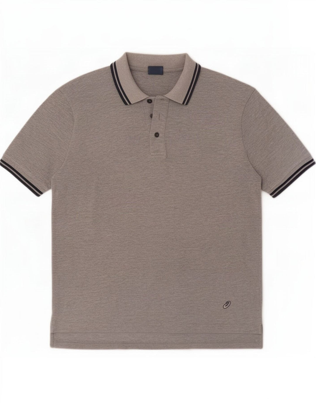 Asics Poloshirt til mænd Medium Grå Stribet Bomuld