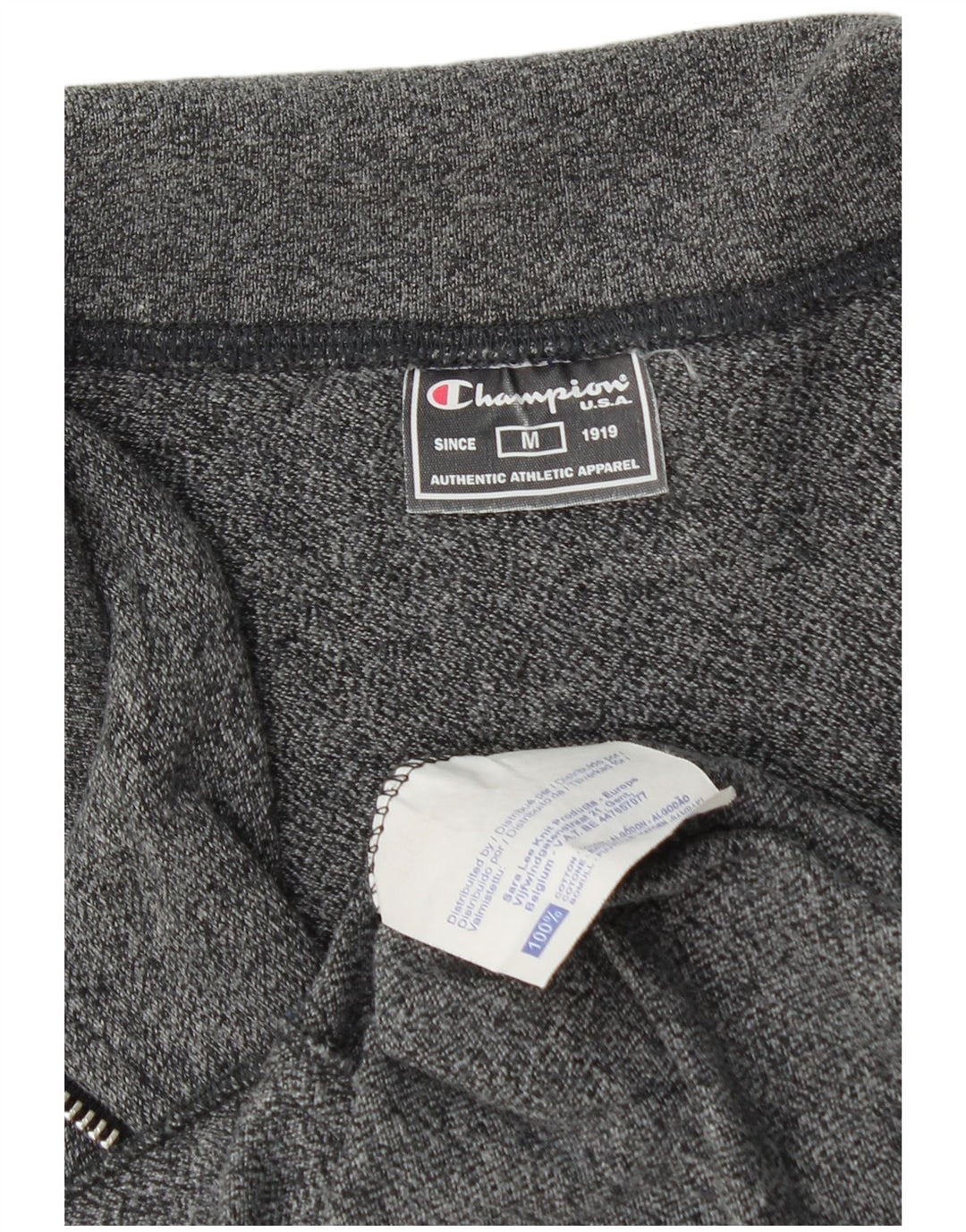 Champion Womens træningsdragt Topjakke UK 14 Medium Grey Flecked Bomuld