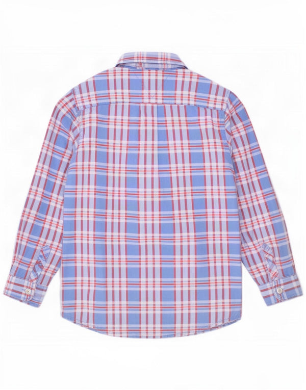 Tommy Hilfiger drengeskjorte 6-7 år blå ternet bomuld