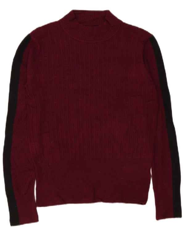 Marks & Spencer Dame Turtle Neck Jumper Sweater UK 10 Small Purple