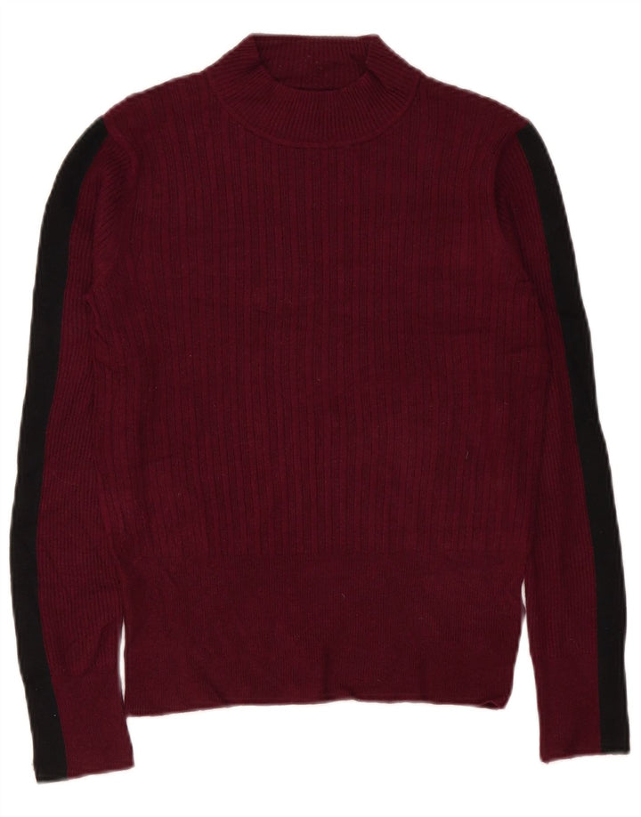 Marks & Spencer Dame Turtle Neck Jumper Sweater UK 10 Small Purple