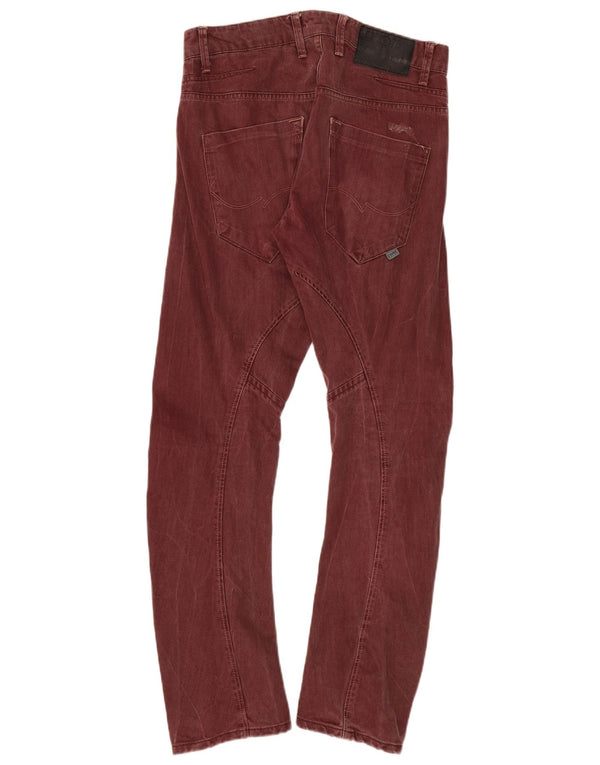 Jack & Jones Herre Anti Fit Slim Jeans W32 L32 Bourgogne bomuld