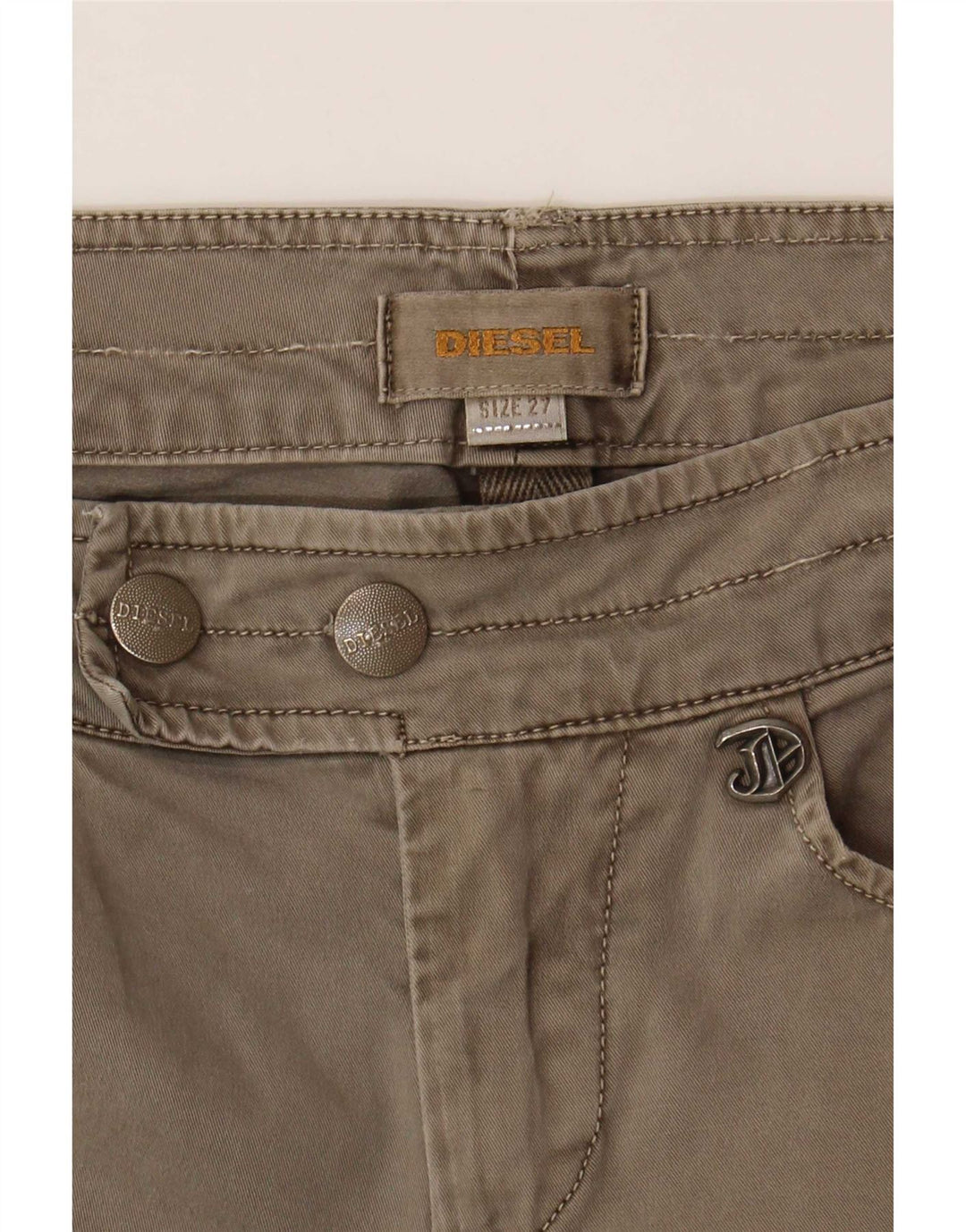 Diesel Dame Slim Casual Bukser W27 L30 Grå
