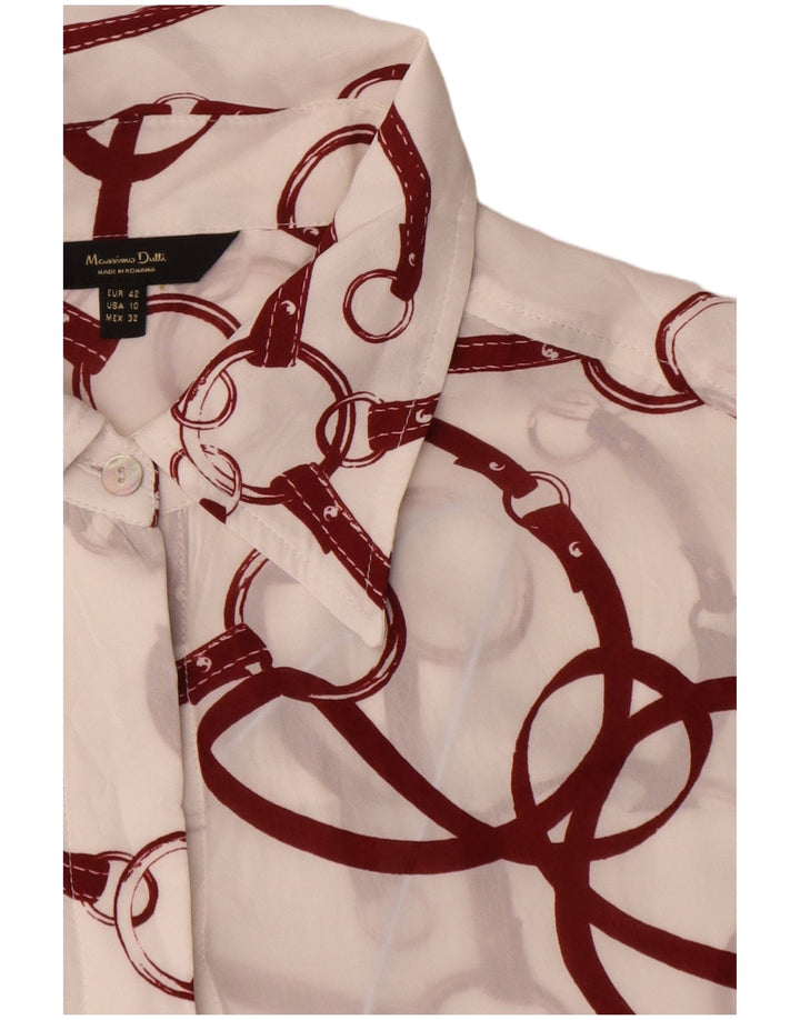 Massimo Dutti dame rideskjorte EU 42 Stor hvid viskose