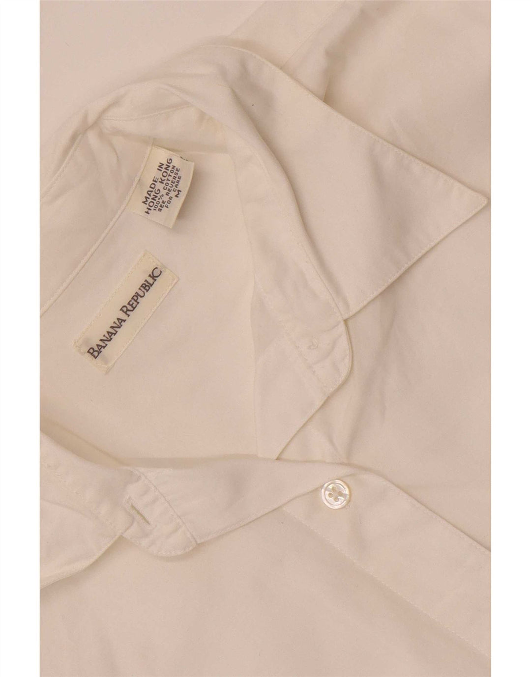 Banana Republic Dame Oversized skjorte UK 14 Medium White Bomuld