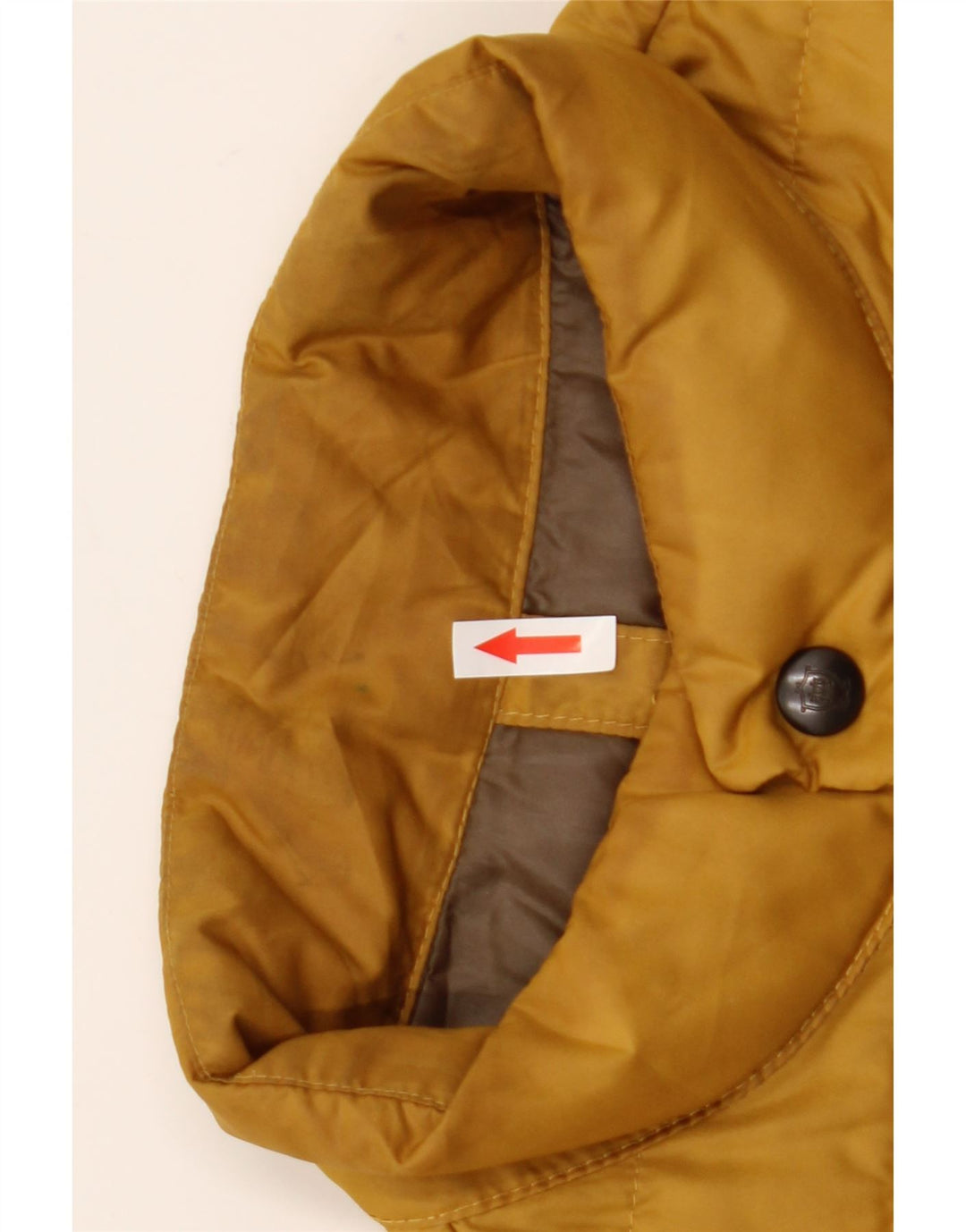 Massimo Dutti Herre Liner Polstret Gilet UK 36 Lille Gul Polyester