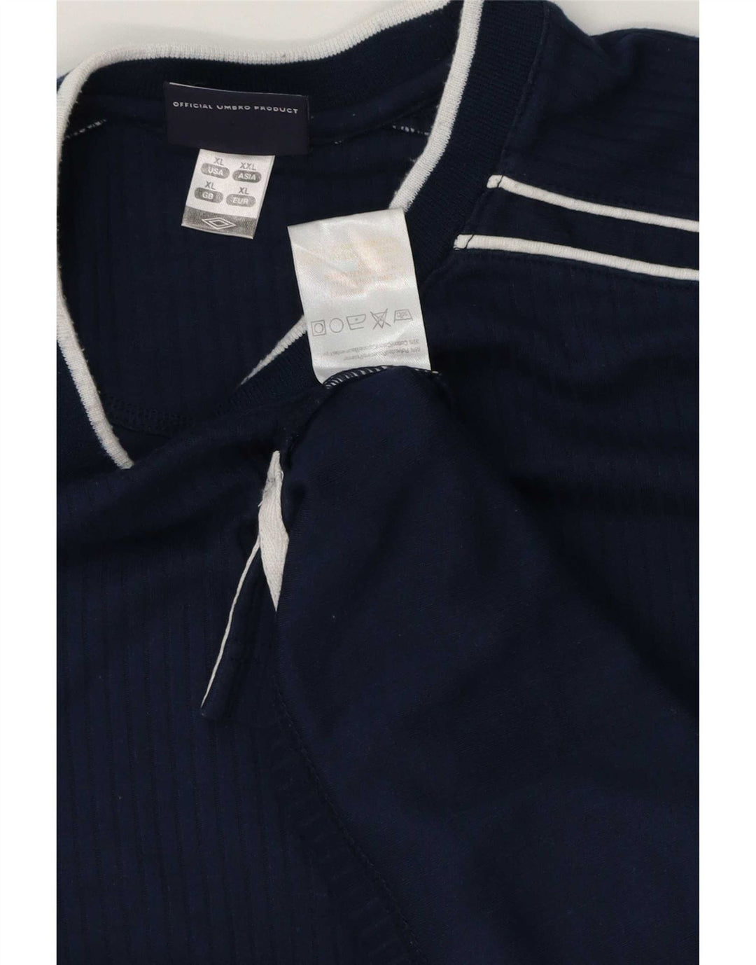 Umbro Herre T-Shirt Top XL Marineblå Polyester