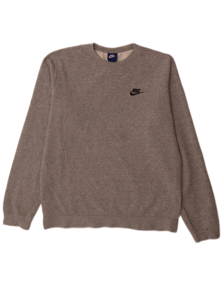 Nike sweatshirt til mænd mellem grå bomuld