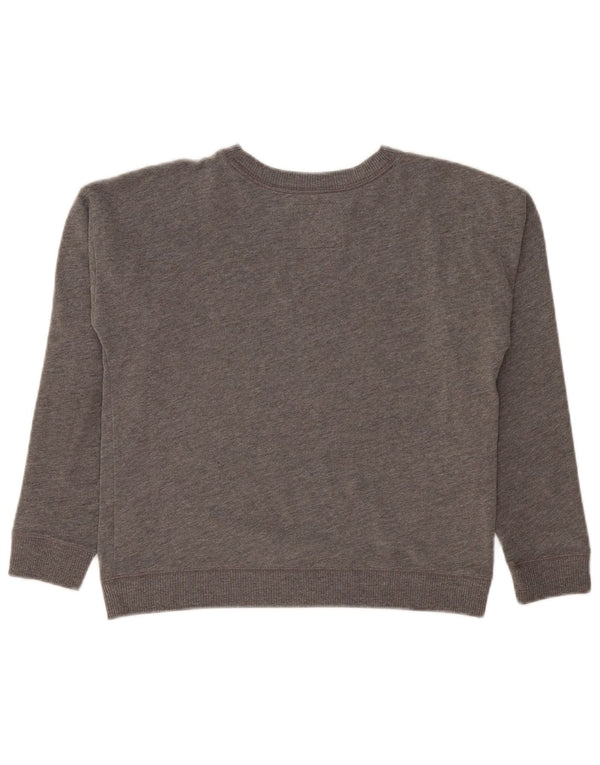 Abercrombie & Fitch Girls Crop Sweatshirt Jumper 13-14 år Grå Flecked