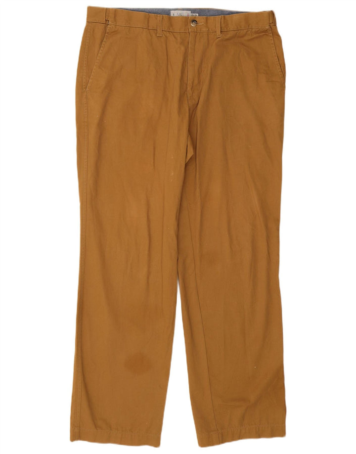 Marks & Spencer Herre Regular Fit Chinobukser W36 L31 Brun bomuld