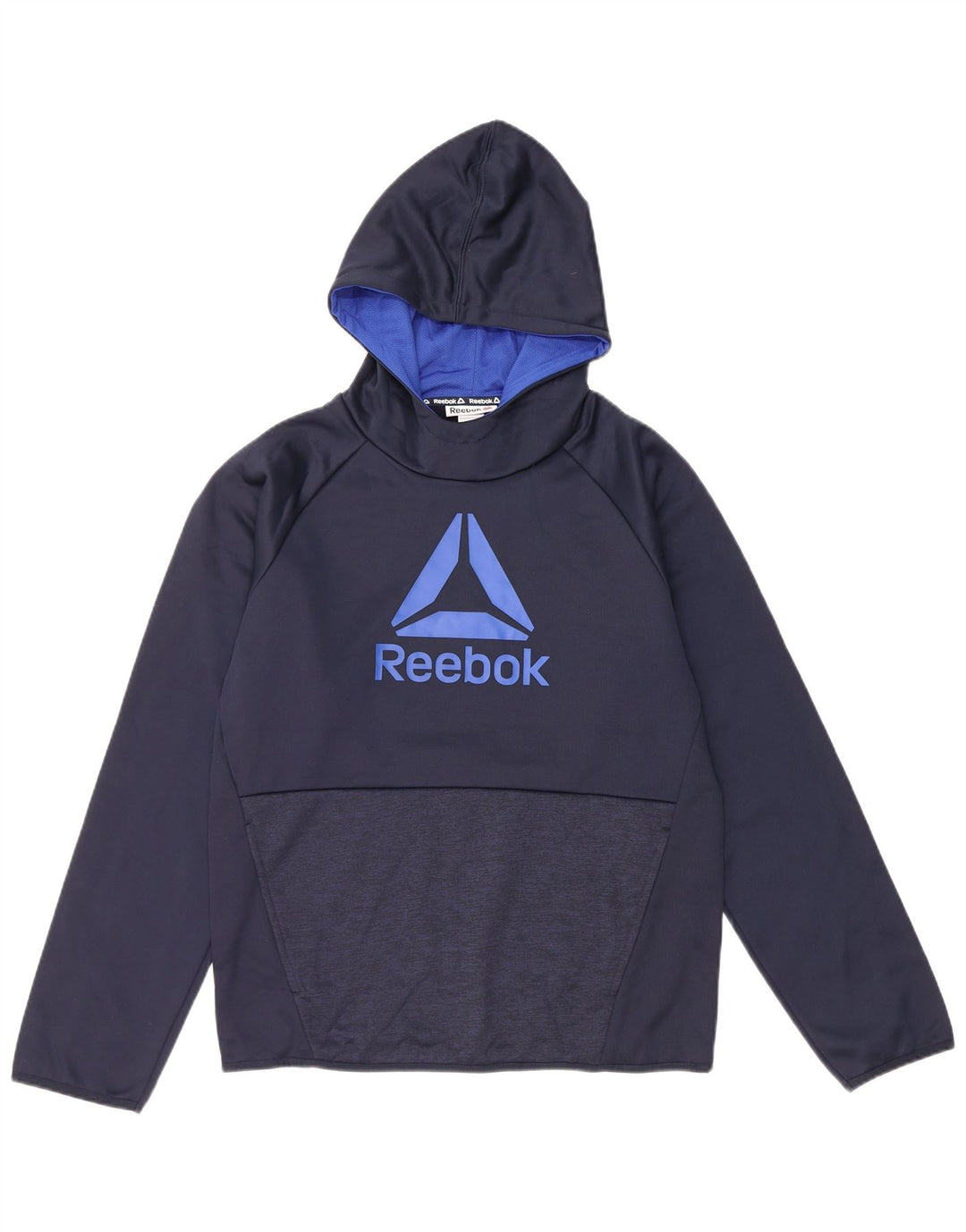 REEBOK Grafisk hættetrøje til drenge 15-16 år 2XL marineblå polyester