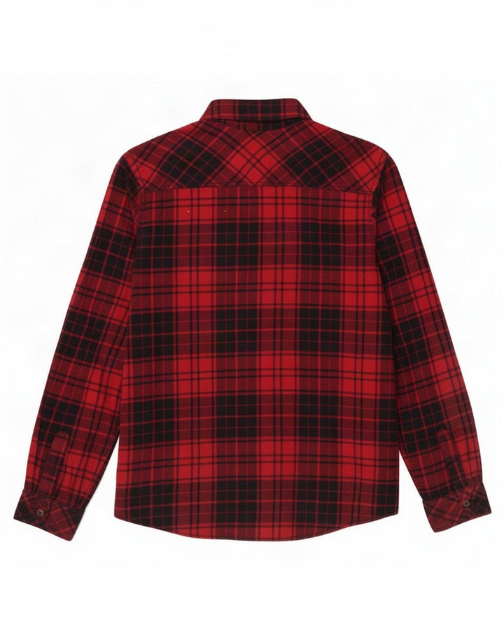 Benetton herre flannel skjorte lille rød ternet