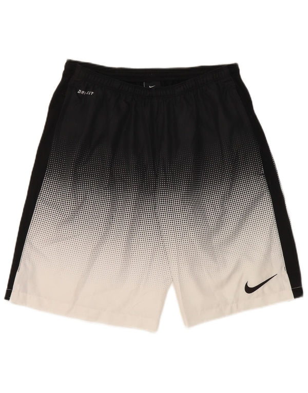 Nike Herre Dri Fit Sportshorts Medium Sort Colourblock Polyester