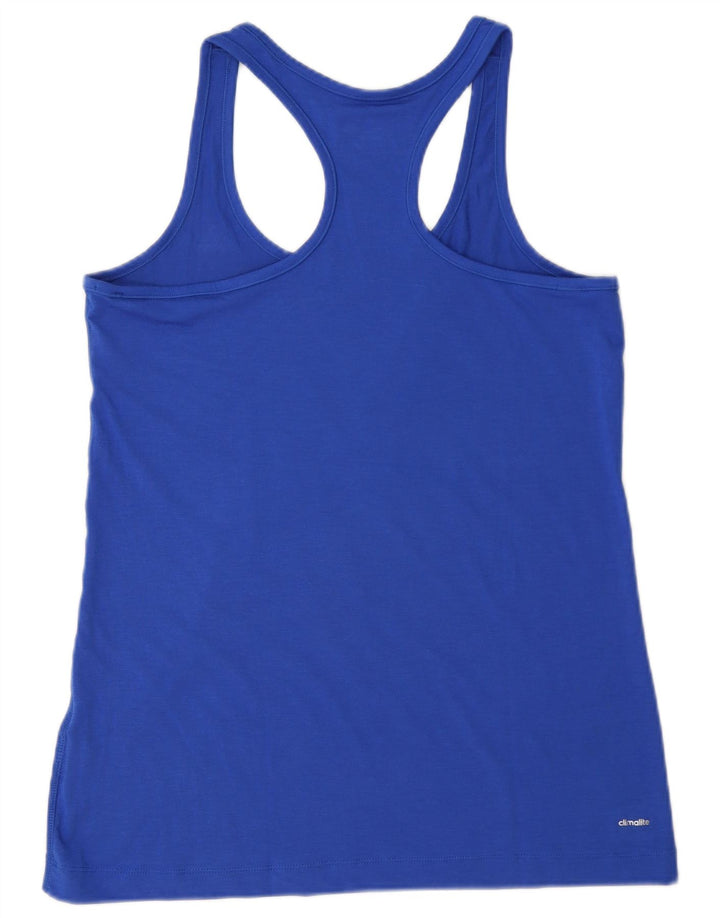 Adidas Dame Climalite Vest Top UK 12/14 Medium Blue
