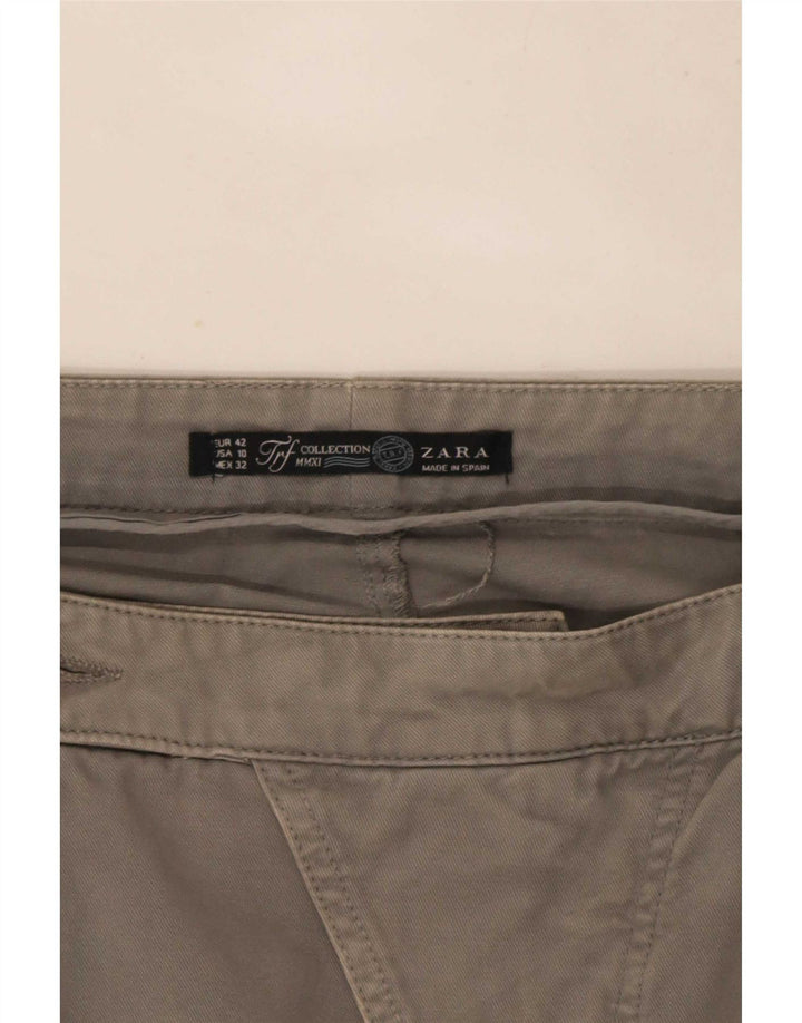 Zara Dame Trafaluc Pegged Mini Nederdel EU 42 Large W32 Grå
