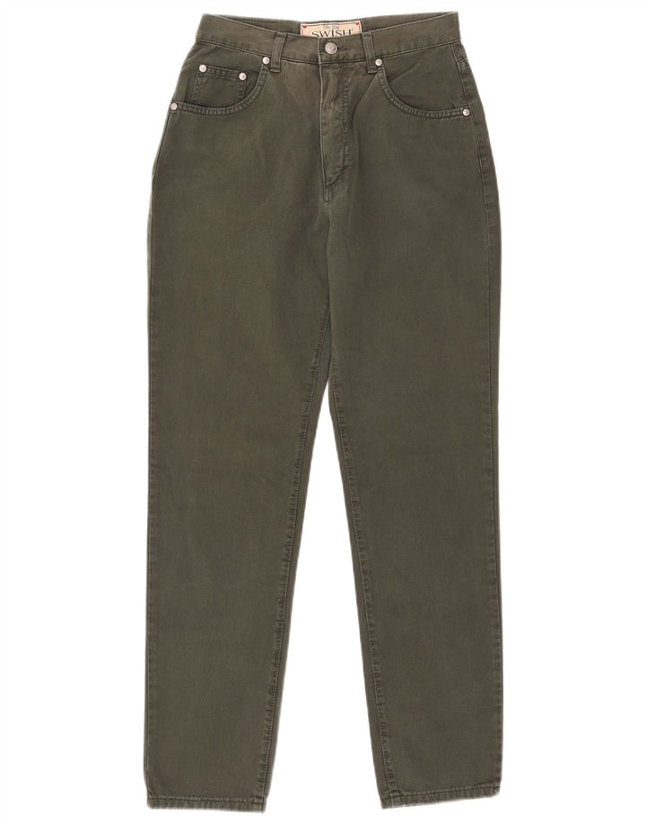 Swish koniske jeans til kvinder W29 L29 Khaki Bomuld