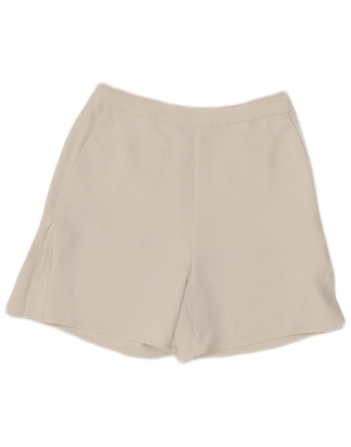 Calvin Klein Dame Højtalje Casual Shorts EU 36 Small W26 White