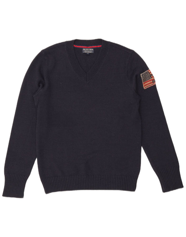 Ralph Lauren Herre V-hals sweater Medium Marineblå Akryl