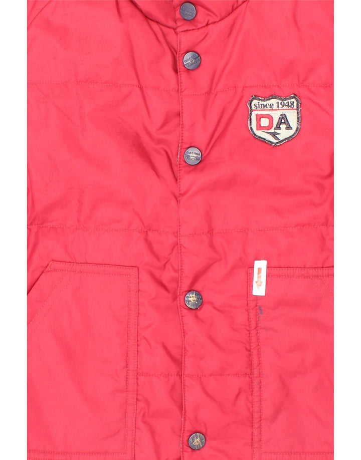 Diadora Boys Polstret Gilet 7-8 år Medium Rød Polyester