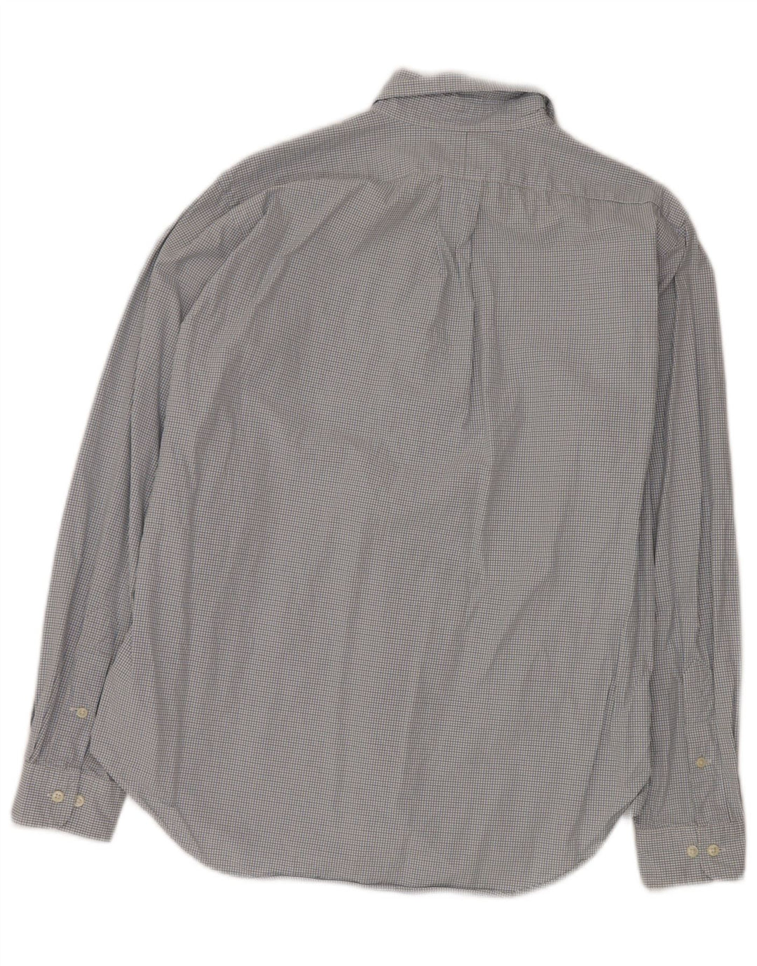 RALPH LAUREN Herreskjorte str. 15 1/2 Medium Blue Gingham Cotton