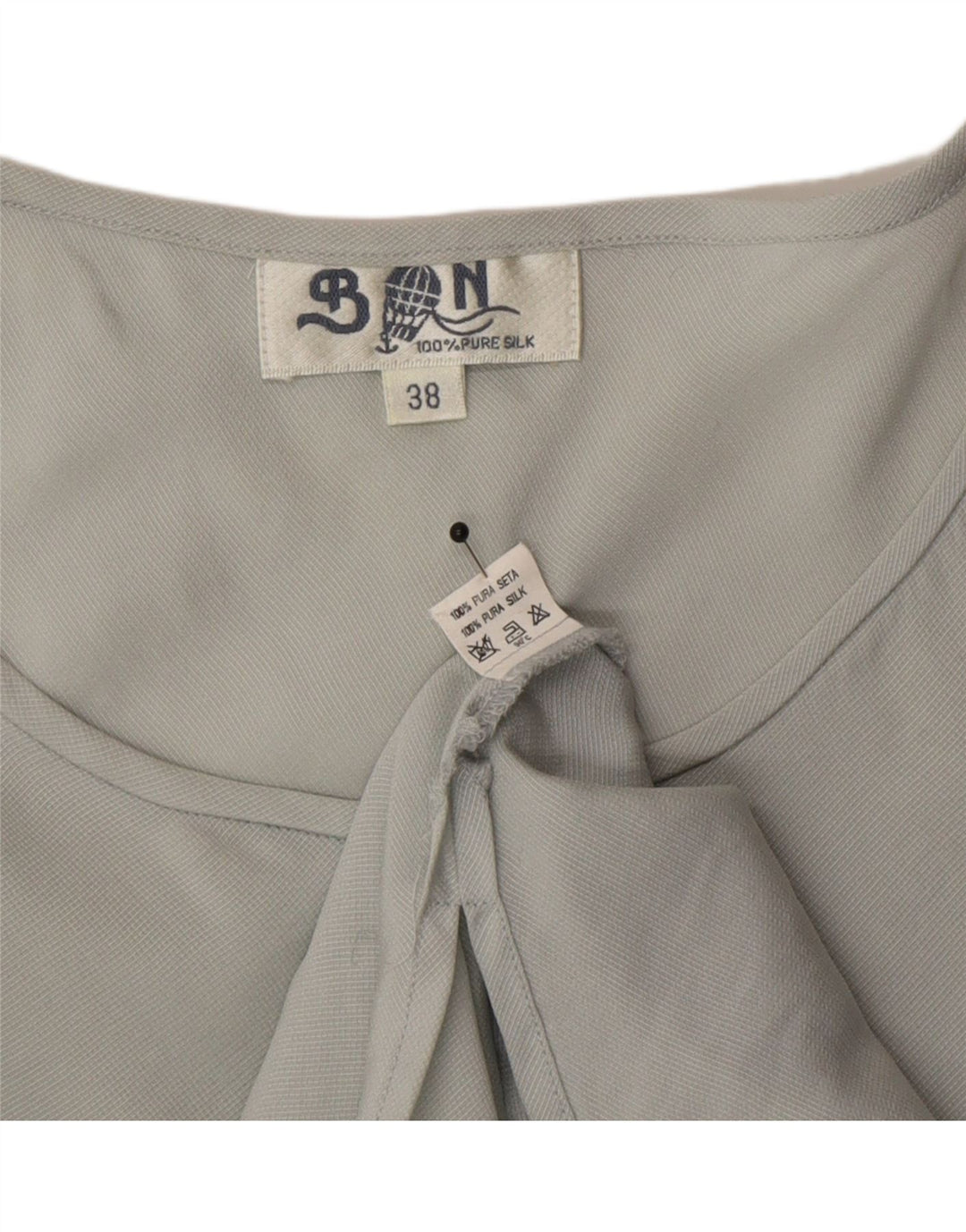 Ballon Dame bluse Top EU 38 Medium Grå Silke