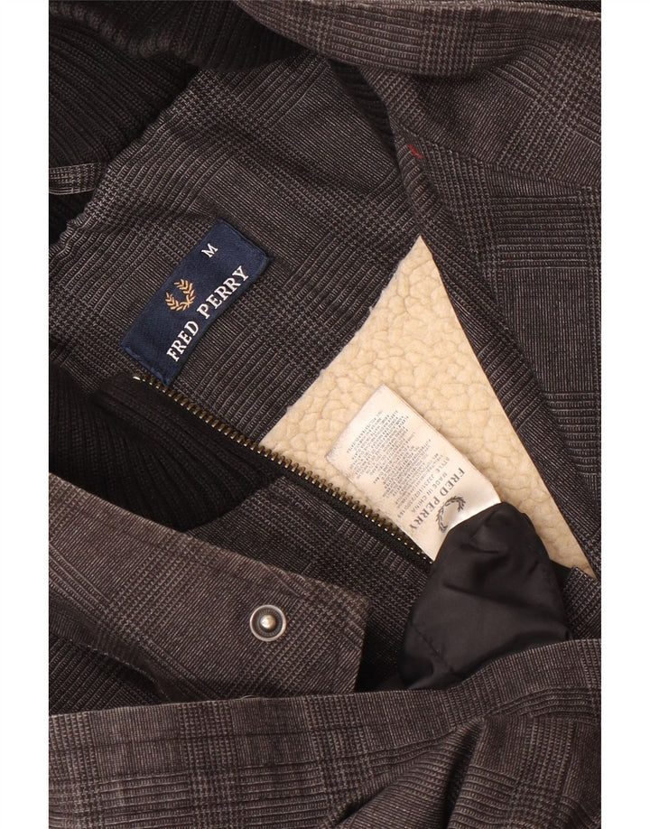 Fred Perry Herre Overfrakke UK 38 Medium Grey Ternet Bomuld