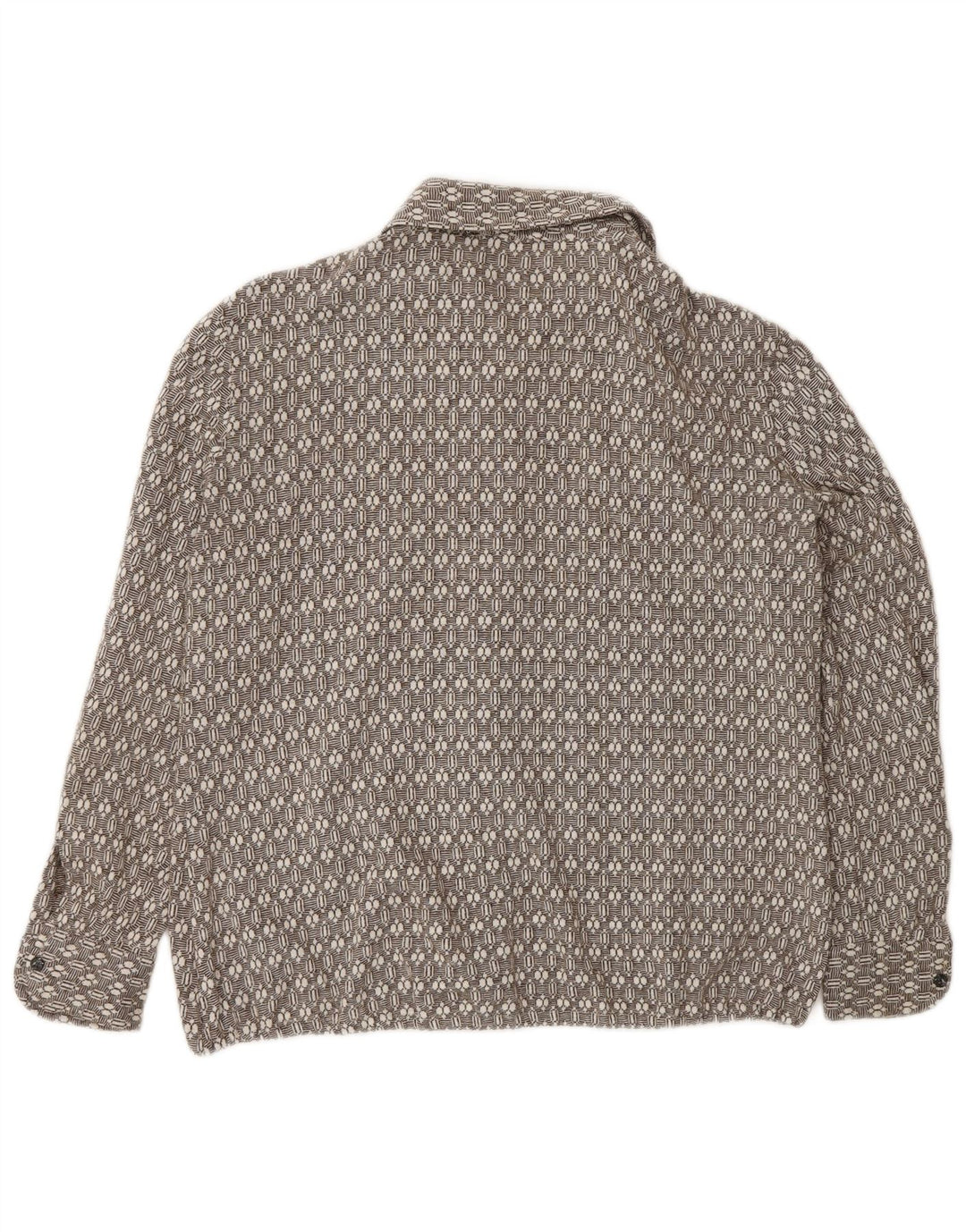 Camber Dame Flanelskjorte UK 16 Stor Brun Geometrisk