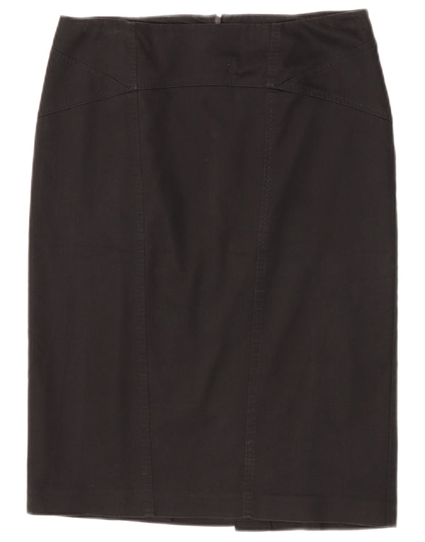 Oasis Womens Pencil Skirt UK 12 Medium W30 Black Bomuld