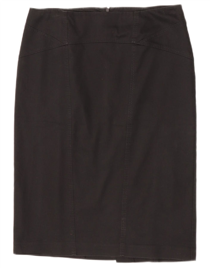 Oasis Womens Pencil Skirt UK 12 Medium W30 Black Bomuld