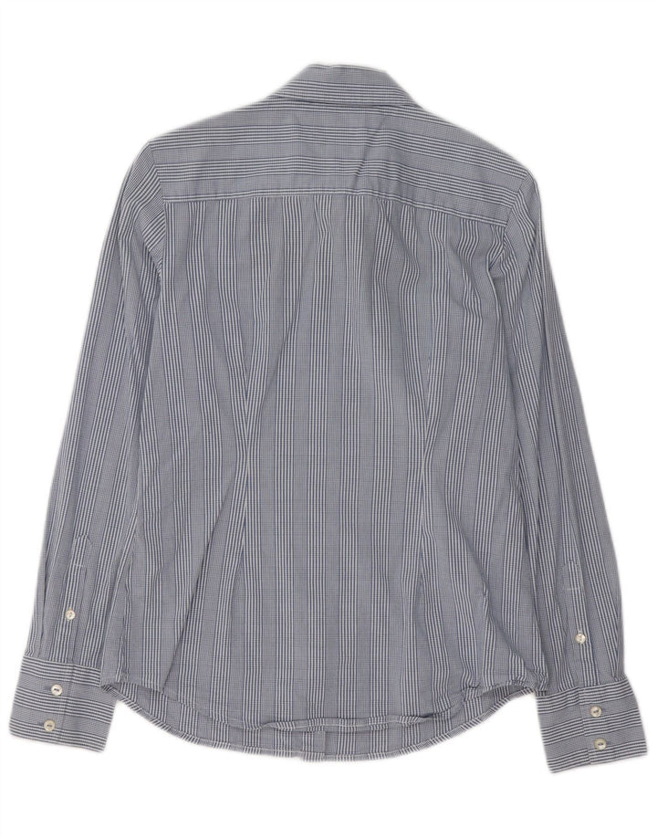 Tommy Hilfiger Dameskjorte UK 14 Medium Blue Ternet Bomuld